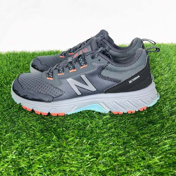 New Balance Shoes - New Balance Women's Gray with Coral Accent Trail Sneakers
